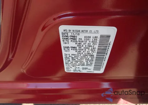 2011 Nissan Rogue Sv z USA, uszkodzony, nr VIN JN8AS5MT4BW164341